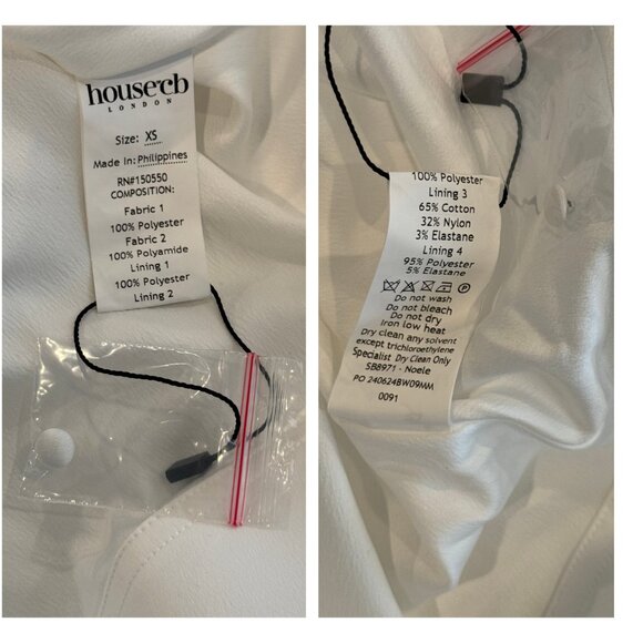 HOUSE OF CB Noele Bow Strapless Satin Mini Gown Size XS - Picture 15 of 16